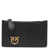 Pinko Pinko Airone Quilted Leather Card Holder Black