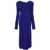 forte_forte Forte_Forte Stretch Cady Crepe Wrapover Dress Clothing BLUE