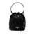 Prada Prada Enamel Triangle-Logo Tote Bag Black