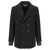 MARTINE ROSE Martine Rose Striped Double-Breasted Blazer Black