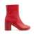 MM6 Maison Margiela Mm6 Maison Margiela Anatomic 70Mm Ankle Boots RED