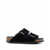 Birkenstock Birkenstock Arizona Shearling Suede Leather Sandals (Drope S) Shoes Black