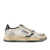 AUTRY Autry Medalist Low Super Vintage Low Sneakers In White Leather, Space And Silver SILVER, WHITE, BLUE