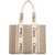 Chloe Chloé Woody Medium Canvas And Leather Tote Bag POWDER