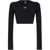 adidas by Stella McCartney Adidas By Stella McCartney Logo Long-Sleeve Cropped T-Shirt Black