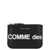 Comme des Garçons Comme Des Garçons Logo Detail Leather Pouch Black