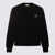 AMI Paris AMI Paris Black And White Cotton Blend Sweatshirt Black