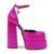 Versace Versace Fuchsia Satin Medusa Aevitas Pumps DEEP FUXIA-ORO VERSACE