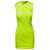 Versace Green Sleeveless Draped Mini Dress In Viscosa Woman GREEN