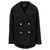 Versace Versace 'Medusa' Double-Breasted Coat Black