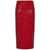 ROTATE Birger Christensen Rotate Birger Christensen Fitted Midi Skirt With Sequins RED