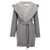 Tory Burch Tory Burch Wool Hooded Coat GRAY