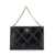 Tory Burch 'Kira' Black Shoulder Bag With Logo Plaque And Double T Motif In Leather Woman Black