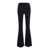 MOTHER 'The Weekender' Black Five-Pocket Flared Jeans In Denim Woman Black