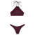 THE ATTICO The Attico Lace-Up Bikini Red