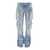 THE ATTICO 'Essie' Light Blue Fitted Jeans With Cargo Pockets In Denim Woman BLUE