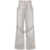 THE ATTICO The Attico Wide-Leg Denim Cotton Jeans GREY