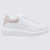 Alexander McQueen Alexander McQueen White Leather Oversize Sneakers WHITE/PATCHOULI