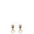 Alexander McQueen Alexander McQueen 'Pearl N Skull' Earrings GOLD