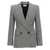 Alexander McQueen Alexander McQueen Double-Breasted Houndstooth Blazer Multicolor