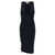 Saint Laurent Saint Laurent V-Necked Sleelvess Dress BLUE