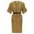 Saint Laurent Saint Laurent Midi Dress Beige