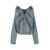 Balenciaga Balenciaga Off Shoulder Denim Jacket CLEAR BLUE