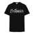 Alexander McQueen Alexander McQueen Cotton T-Shirt With Front Logo Print NERO E GRIGIO