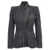 Alexander McQueen Alexander McQueen Black Cotton Blazer BLACK STONEWASHED