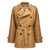 Burberry Burberry Double-Breasted Short Trench Coat Beige