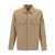 Stone Island Stone Island Logo Badge Wool Overshirt Beige