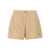 Moncler Moncler All Over Logo Bermuda Shorts Beige