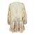 ZIMMERMANN 'Waverly' Beige Mini Dress With Floreal Print In Linen Woman Beige