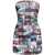 Diesel Diesel D-Platin Short Dress With Photographic Print MULTICOLOUR