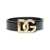 Dolce & Gabbana Dolce & Gabbana Dg Logo Leather Belt Black