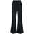 Chloe Chloé Wool And Silk Blend Flared Leg Trousers Black