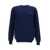 A.P.C. Blue Crew Neck Sweatshirt In Cotton Man BLUE