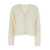 P.A.R.O.S.H. White Cardigan With V Neck In Wool And Cashmere Woman WHITE