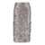 P.A.R.O.S.H. Grey Long Skirt With All-Over Sequin And Flowers In Polyamide Stretch Woman GREY