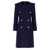 Balmain Balmain Double-Breasted Long Coat BLUE