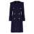 Balmain Balmain Double-Breasted Long Coat BLUE