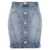 Balmain Balmain Button Denim Skirt BLUE