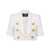 Balmain Balmain Tweed Buttoned Cropped Jacket WHITE