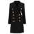 Balmain Balmain Double-Breasted Coat With Gold Buttons Black