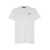 Balmain White Crewneck T-Shirt With Logo Lettering Embroidery In Cotton Man WHITE