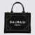 Balmain Balmain Black Cotton Tote Bag IVORIE/NOIR