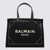 Balmain Balmain Black Cotton Tote Bag IVORIE/NOIR