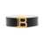 Balmain Balmain Iconic Calfskin Leather Belt With B Logo Buckle Black