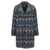 MISSONI BEACHWEAR Missoni Long Single-Breasted Coat With Zigzag Pattern MULTICOLOUR