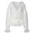 Dolce & Gabbana White Cropped Blouse With Ruffles Trim In Silk Woman WHITE